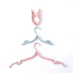 Folding Clothes Hangers with Slots (10 Pcs)