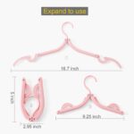 Folding Clothes Hangers with Slots (10 Pcs)