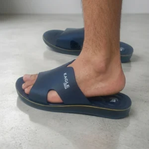 Premium Navy Blue Casual Men's Slippers
