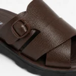 Men’s Premium Brown Double Strap Casual Sandals