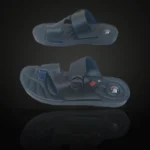Men’s Black Double-Strap Slides