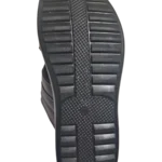 Men’s Brown Slide Slippers with Silver Buckle — Padded Comfort