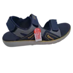 Men’s Navy Blue & Grey Double Strap Sports Sandals – Adjustable Velcro