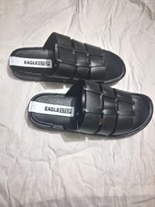 Eagle Step Men's Black Caged Slides