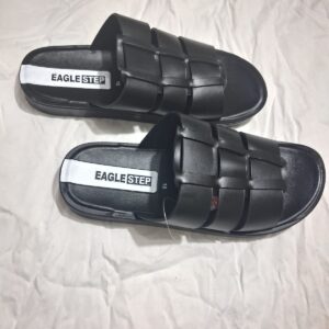 Eagle Step Men's Black Caged Slides