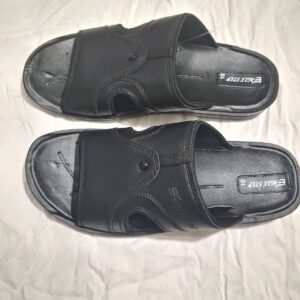 Eagle Step Men's Black Stitched Slides