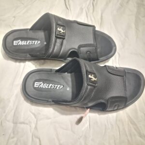 Eagle Step Men's Black Casual Slides