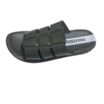 Men’s Olive Green Woven Cage Slides – One-Piece Waterproof Build