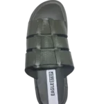 Men’s Olive Green Woven Cage Slides – One-Piece Waterproof Build