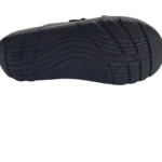 Men’s black Cross-Strap Slides with Buckle Detail