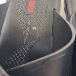 Men’s black Cross-Strap Slides with Buckle Detail